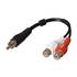 6in. RCA Male To RCA Female Y Splitter Cable