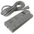 8 Outlet Pro Surge With Rotating Plug, 25ft, Gray ZT1120178