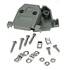 DB15 D-sub Plastic D-Sub Hood, Gray