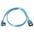 18in. SATA Data Cable Straight And 90 Degree Connector, Blue SATA2L-1.5-UVB