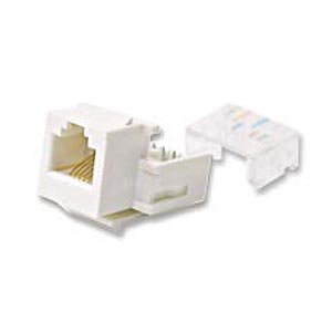 RJ11 Keystone Jack, White ZT1800240 - Ziotek