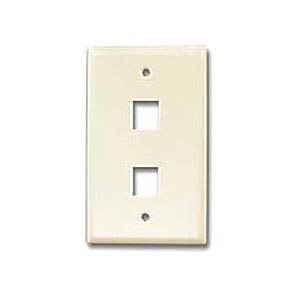 2 Hole Keystone Faceplate, Beige ZT1800260 - Ziotek