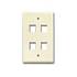 4 Hole Keystone Faceplate, Beige ZT1800265