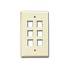 6 Hole Keystone Faceplate, Beige ZT1800270