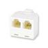 Telephone RJ11 Line Splitter, 6P4C, White ZT1800430