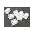 RJ12 6P6C Modular Plug Connectors, Clear, 100 Pack