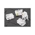 RJ11 6P4C Modular Plug Connectors, Clear, 100 Pack ZT1800460