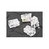 Handset 4P4C Modular Plugs, Clear, 100 Pack