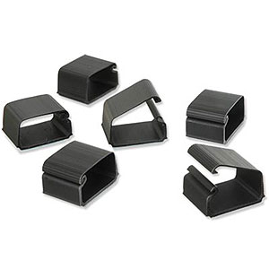 Wire Clips, Black, 6 Pack 00204 - Master