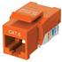 CAT6 Network (RJ45) Keystone Jack, Tool-Free, Orange ZT1800328