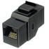 CAT6 Inline Faceplate Coupler Black ZT1800531