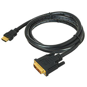 9ft. HDMI 1.2 Male To DVI-D Male Adapter Cable, Single Link - Universal