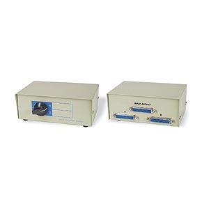 2 To 1 Parallel Or Serial Printer Switchbox DB25 F ZT1050100 - Ziotek