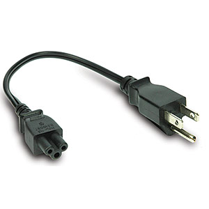 1ft. Notebook / Laptop C5 Power Cable, 3 Prong - Universal