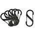 S-biner Clips Size #4 Black 6 Pack SB4-03-01