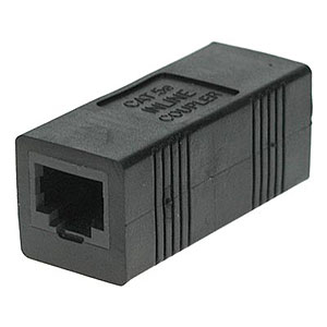 CAT5e Unshielded Inline Coupler Black - Universal