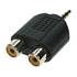 3.5mm Stereo Plug To RCA Female X2 Adapter
