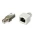 Snap-in Coax Male To Female Combo Kit White XRJAX 7101-W