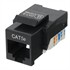 Cat 5e Keystone Jack, Network RJ45, Tool-Free, Black ZT1800310