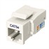 Cat 5e Keystone Jack, Network RJ45, Tool Free, White ZT1800320