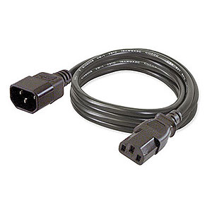 6ft. IEC Power Supply Cord, 250V C13-C14 - Universal