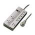 8 Outlet Pro Surge With Rotating Plug, 6ft, Gray ZT1120175