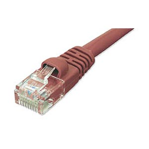 7ft CAT5e Network Patch Cable W/ Boot, Red ZT1195160 - Ziotek