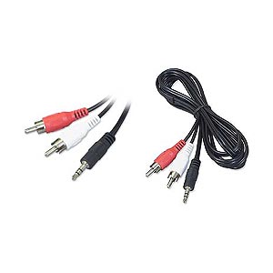 6ft. Stereo (3.5mm) Male To RCA Male Cable ZT1900370 - Ziotek