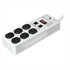 6 Outlet Metal Surge Protector And Fax / Modem ZT1120190