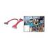 24in. Round Floppy Cable 34-Pin 3 Connectors Red ZT1201260