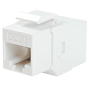 CAT6 Inline Faceplate Coupler, White ZT1800583 - Ziotek