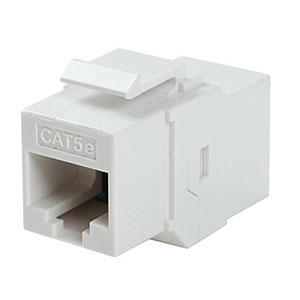 CAT5e Inline Faceplate Coupler, White ZT1800584 - Ziotek