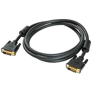 6.5ft. DVI-D Male To Male Dual Link Cable, Gold Ends, Black - Universal