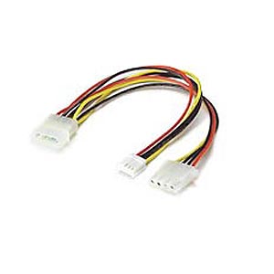 Power Y Cable For 3.5in. Floppy Drive 18AWG ZT1130275 - Ziotek