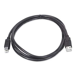 10ft. USB 2.0 Type A Male To Type B Male USB Cable, Black ZT1310985 - Ziotek