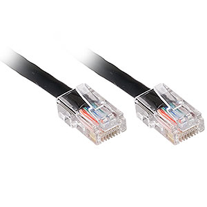 1ft. CAT5e UTP Patch Cable, Black - Universal