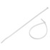 12in. Cable Tie 50lbs, White, 100 Pack