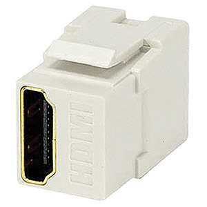 HDMI Inline Keystone Jack Coupler, Female To Female, White - Universal