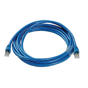 14ft Cat6a Network Patch Cable W/ Boot, STP, Blue ZT1197248 - Ziotek