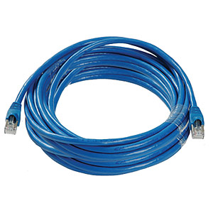 25ft Cat6a STP Patch Cable With Boot, Blue ZT1197249 - Ziotek