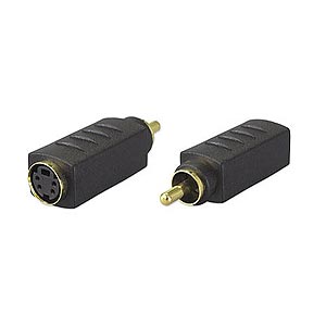 Mini Din 4 Female (sVideo) To RCA Male Adapter ZT1283220 - Ziotek