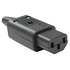 IEC C13 Power Cord Plug Connector, Black