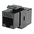 RJ45 CAT5 / 5e In-Line Coupler Keystone Jack, Black ZT1800517