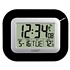 Atomic Digital Wall Clock, Black WT-8005U-B
