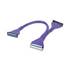 Rounded Ata133 Ide, 40pin, 3 Conn, 24in, Purple