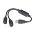 USB To (2) PS2 Connecter Adapter ZT1310875