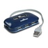 7 Port USB 2.0 Hi-Speed Ultra Hub, Dual Power, Blue 161039