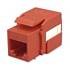 CAT6 RJ45 Keystone Jack 180d Red ZT1800346