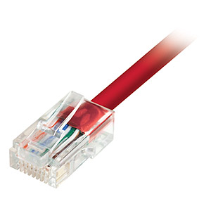 1ft Cat5e UTP Patch Cable, Red - Universal
