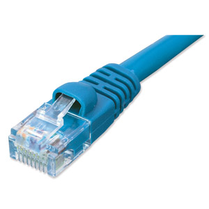 10ft. CAT6 Patch Cable With Boot, Blue ZT1197273 - Ziotek